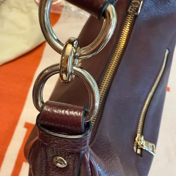 Coach Dark burgundy Leather Hobo Bag - Picture 10 of 16